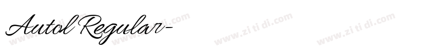 Autol Regular字体转换